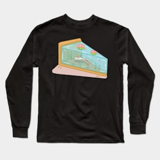 Koi Pond Cheesecake Slice Long Sleeve T-Shirt